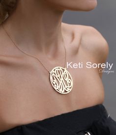 Designer Jewelry Monogram Necklace with Frame Small To Elegant Monogram Name Necklace In Sterling Silver, Elegant Monogram Initial Necklace For Mother's Day, Signature Gold Jewelry With Initials, Gold Signature Jewelry With Initials, Elegant Custom Name Jewelry For Anniversary Gift, Personalized Initials Signature Jewelry, Signature Initials Jewelry For Personalized Gift, Monogram Pendant Jewelry For Personalized Gift, Signature Jewelry With Initials For Personalized Gift