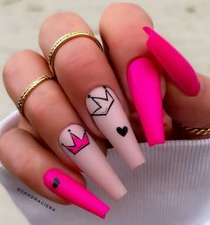 Simple Summer Nail Ideas 2024, Pink Black Nails, Purple Acrylic Nails, Graduation Nails, Professional Manicure, Nail Drills, Nude Nail Designs, Black Nail Designs