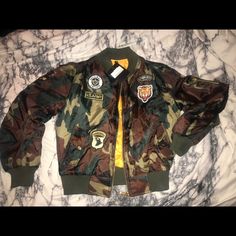 This Will Fit An Xs Woman Or Girls 13/14! Super Cute Bomber! New With Tags! Don’t Miss Out! Trendy Camouflage Outerwear For Streetwear, Fitted Camouflage Military Outerwear, Army Print, Camouflage Jacket, Utility Jacket, Camouflage, Super Cute, Jackets For Women, Jackets & Coats