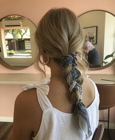 Low Side Braid, Handkerchief Hairstyles, Pulled Back Hairstyles For Work, Hairstyles For All Hair Types, School Hairstyles, Peinados Fáciles Para Cabello Corto, Back To School Hairstyles