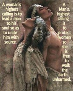 an image of a native american woman and man