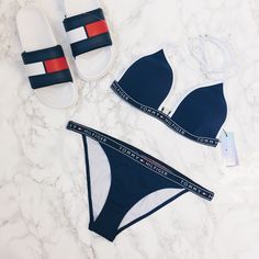 Hilfiger Outfits, Cute Swimsuits, Mode Inspo, Swim Suit, Pacsun, Two Pieces, Bathing Suit, Pretty Outfits, Tankini