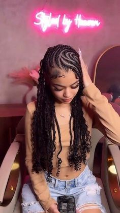 Lemonade Goddess Braids Curly, Fulani Braids Boho Hairstyles, Lemonade Goddess Braids, Fulani Box Braids Hairstyles, Lemonade Boho Braids Hairstyles, Trending Fulani Braids, Boho Lemonade Fulani Braids, Trending Hairstyles Braids, Fulani Lemonade Braids