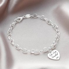 ♡ The perfect gift for you or a loved one ♡ S I L V E R ∙ H E A R T ∙ H A N D W R I T I N G ∙ B R A C E L E T ▸ Material: 925 Sterling Silver ▸ Size: link bracelet can be adjusted up to a diameter of 19cm. Heart Pendant 16mm ▸ All of our items are custom-made with love and care in our Essex workshop H O W ∙ T O ∙ O R D E R ▸ Simply use the -ASK A QUESTION- or -CONTACT SHOP OWNER- button to send us a photo or scan of the Handwriting, Drawing, Prints or Ultrasound before or after purchasing. H O W Silver Heart Bracelets For Anniversary, Silver Heart Bracelets For Anniversary Gift, Silver Heart Bracelet For Anniversary Gift, Silver Heart Bracelet For Gift, Classic Personalized Heart Bracelet For Valentine's Day, Classic Heart Charm Bracelet For Anniversary, Heart Shaped Charm Bracelet For Valentine's Day Birthday, Heart Charm Bracelet For Valentine's Day Birthday, Heart-shaped Charm Bracelet For Valentine's Day Birthday