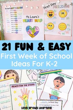 the first week of school is here and it's fun for kids to do