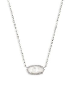 mother of pearl stone ivory silver chain signature collection Elisa Necklace, Elisa Pendant Necklace, Kendra Scott Necklace Elisa, Short Pendant Necklace, Kendra Scott Elisa, Kendra Scott Necklace, Rose Gold Quartz, Amethyst Gold, Ivory Pearl