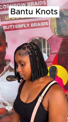 The lovely style made by braidsby meg. Do you like this hairstyle? Knotless Medium, Product For Natural Hair, Short Hair Twist Styles, Bantu Knot Hairstyles, Bantu Knot, Quick Braids, New Natural Hairstyles