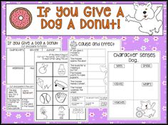 a donut poster with the words if you give a dog a donut