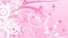 an abstract pink background with white swirls and circles on it's side,