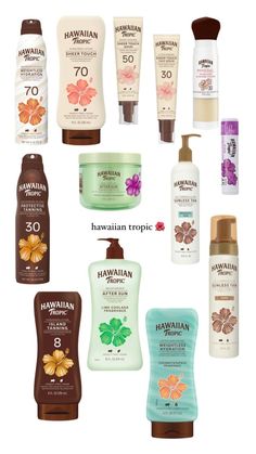 Hawaiian Tropic Lotion, How To Smell Like Hawaii, Hawaii Tropic Products, Hawaiian Tropic Perfume, Hawaiin Tropics, Hawaii Skincare, Hawaiian Tropic Aesthetic, Hawaiian Products, Hawaiian Tropic After Sun