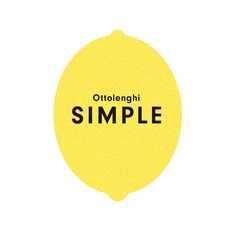 a yellow circle with the words ottolenghi simple written on it in black