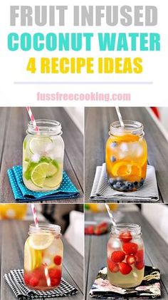 fruit infused coconut water 4 recipe ideas