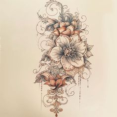 Lace Tattoo Art Collection Lace Tattoo Thigh, Pretty Upper Arm Tattoos For Women, Antique Style Tattoos, Witchcraft Flowers, Flower Sleeve Tattoos For Women, Floral Tattoo Stencil, Western Floral Tattoo, Lace Thigh Tattoos, Rose Gold Tattoo