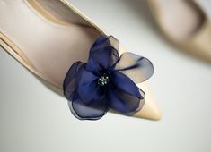 Navy Chiffon Fabric Flower Shoe Clips for Women, Blue Fabric Faux Peonies for Bridal Sandals, Fabric Flower Pin Wedding Shoe Clips With our handmade shoe clips you can change the look of many shoes and express your individual style and personality. If you're looking for delicate yet still impressive and gorgeous shoe clips that will be perfect for any summer party our navy blue chiffon peony flowers are an ideal choice! It's also perfect for any type of wedding shoes: bridal sandals, high heels, Elegant Wedding Shoe Clips For Summer, Elegant Blue Wedding Shoes For Summer, Elegant Blue Wedding Shoes For Spring, Elegant Blue Wedding Shoes For Bridesmaids, Elegant Blue Bridesmaid Wedding Shoes, Blue For Wedding, Faux Peonies, Mustard Shoes, Shoe Clips Wedding