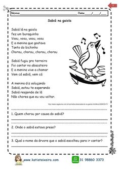 a spanish worksheet with an image of a bird