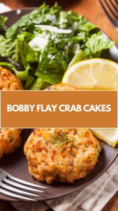 Bobby Flay  Crab Cakes recipe is made with red bell pepper, onion, olive oil, butter, eggs, mayo, Worcestershire sauce, old bay  seasoning, garlic salt, black pepper, lump crab meat, panko bread crumbs, and parsley this recipe takes about 45 minutes to make and serves 8 people. Lump Crab Cakes Recipe, Crab Cakes Recipe, Fish Entrees, Bobby Flay Recipes, Olive Oil Butter, Crab Cake Recipe, Lump Crab, Bobby Flay, Crab Recipes