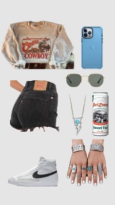 #myfirstshuffle Summer Country Outfits Casual, Country Outfits Summer, Yallternative Aesthetic Outfits, Summer Country Outfits, Western Summer Outfits, Country Summer Outfits, Cute Cowgirl Outfits