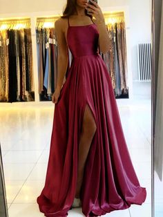 Stain Dress, Prom Dresses Long Elegant, Satin Prom Dress Long, Dresses Long Elegant, Gaun Koktail, Marine Ball, Evening Wear Dresses, Dress Elegant Long