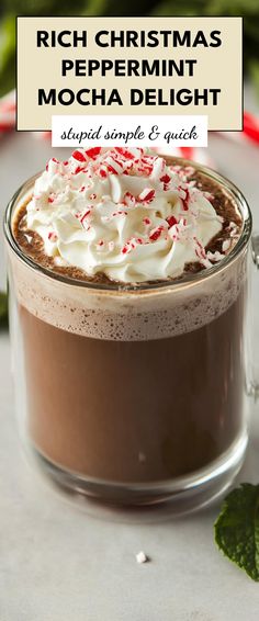 Image for Rich Christmas Peppermint Mocha Delight Christmas Drinks Coffee, Rich Christmas, Clematis Varieties, Peppermint Syrup, Enjoy With Friends, Mint Mocha, Christmas Peppermint, Healthy Christmas, Comfort Soup