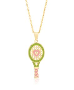 Lily Nily Children's Tennis Racket Pendant – Lily Nily Tennis Racket Bracelet, Ace Deuce, Tennis Shirts Designs, Tennis Tote, Tennis Design, Preppy Accessories, Tennis Photos, Tennis Jewelry, Tennis Party