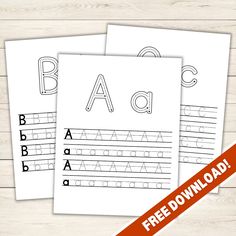 three printable handwriting worksheets with the letter b and c on top of them