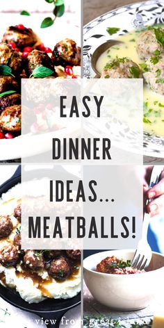 easy dinner ideas for meatballs