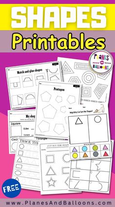 shapes and shapes printables for kids to use in their homeschool projects