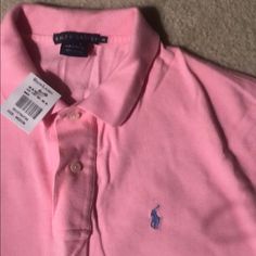 Brand New With Tags Pink Ralph Lauren Polo Shirt, Size Medium, 100 Percent Cotton. Casual Pink Polo Shirt For Spring, Ralph Lauren Pink Long Sleeve Tops, Pink Long Sleeve Ralph Lauren Tops, Pink Ralph Lauren Cotton Tops, Ralph Lauren Pink Spring Shirt, Ralph Lauren Pink Spring Top, Ralph Lauren Pink Shirt For Spring, Ralph Lauren Pink Top For Spring, Casual Ralph Lauren T-shirt For Spring