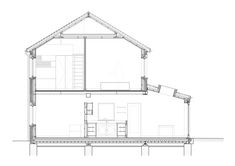 a drawing of a house that is on top of a white sheet with the floor plan drawn