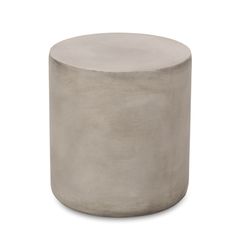 a round concrete table on a white background