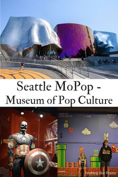 the seattle metropolitan museum of pop culture is featured in this postcard for an upcoming exhibit