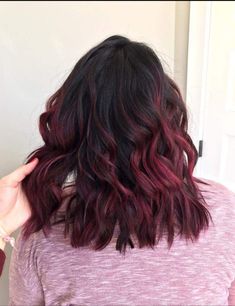 Balayage Medium Hair, Dark Red Balayage, Red Balayage, Color Highlights, Viva Glam, Insta Ideas, Fun Hair, Hair Color Highlights, Hair Color And Cut