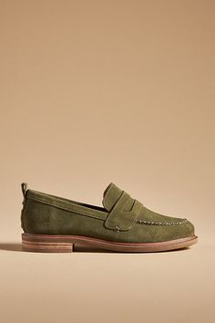 Step ahead of the style curve with these sumptuous suede loafers. Soft and chic, they lend everyday ensembles an effortlessly polished touch. Green Loafers, Thrift List, Garnet Hill, Tassel Loafers, Suede Loafers, Green Shoes, Casual Chic Style, Penny Loafers, Fall 2024