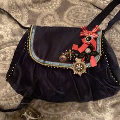 New With Tags Embellished Crossbody Blue Embellished Bag For Everyday Use, Accessorize Bags, Handbag Purse, Cross Body Handbags, Crossbody Bags, Embellishments, Color Blue, Bag Lady, Purse