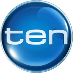 the ten logo is shown on a blue button