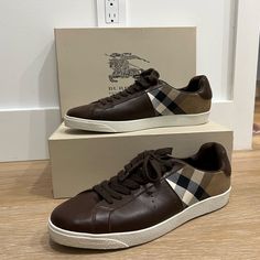 New Burberry Shoes Designer Leather Sneakers With Cushioned Footbed, Burberry Shoes Mens, Burberry Outfit Men Street Styles, Burberry Fits Men, Burberry Gym Shoes, Burberry Sneakers & Athletic Shoes, Burberry Shorts, Burberry Shoes, Burberry Men