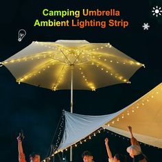 LED Parasol Lights LED Leather String Lights Holiday Decoration Colorful Lights Tent Light String LED lights consume less , making it an eco-friendly and cost-effective solution. Made with durable LED and premium leather wire, ensuring long-lasting performance. LED lights emit vibrant colors, adding a festive and lively to any space. LED umbrella light is easy to install and remove, making it perfect for both permanent and temporary setups. This LED umbrella light can also be used as a decorativ Led Umbrella, Parasol Lights, Holiday String Lights, Light App, Umbrella Lights, Filament Bulb Lighting, Tent Lighting, Colorful Lights, Novelty Lights