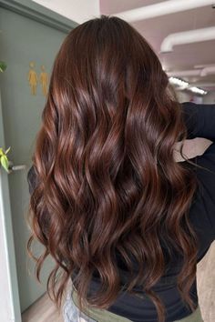 Chocolate Brown Fall Hair Ideas Hair Color For Brown Skin, Rich Brown Hair, Fall Hair Ideas, Warm Brown Hair, Cabello Hair, Hair Color And Cut