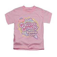 Dubble Bubble, Printed Clothing, Kids Candy, Pink Cotton Candy, Tee Design, Bubble Gum, Look Cool, Workout Tee, Cotton Candy