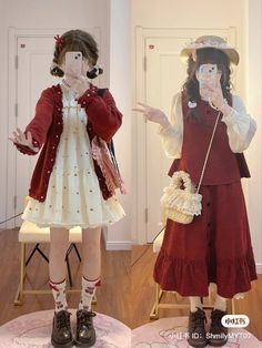 Baking Outfit Aesthetic, Kawaii Fashion Outfits Casual, Apple Outfit, Cute Japanese Fashion, Vestidos Anime, Korean Outfits, Lolita Fashion