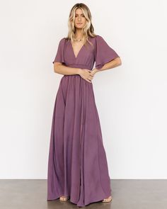 Dress her up or dress her down, the Verona Smocked Maxi Dress is back and she's the perfect dress for any occasion! 😍 Don't miss out on this restock 🛍️ Smocked Maxi Dress, Topaz Color, Flowy Sleeves, Chiffon Material, Vintage Maxi Dress, Plum Color, Wedding Board, Bridal Dress, Verona