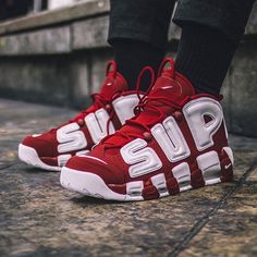 Nike Air Plus, Vans Oldschool, Nike Air Uptempo, Nike Uptempo, Nike Trainer, Supreme X Nike, Sweatshirts Nike, Supreme Shoes, Nike Air More Uptempo