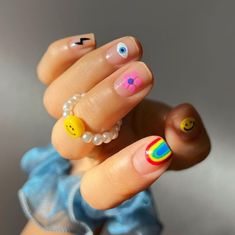 Nail Options, Fingernail Designs, Short Gel Nails, Manicure Y Pedicure, Funky Nails, Nails Inspo, Nails Ideas, Swag Nails