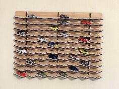 Premium Quality 88 car - hot display case. Showcase your wheels 1:64 collection with this shelf, Toys Hot Wheels Display, Diecast Toy, Unfinished Wood, New Toys, Toy Vehicles, Display Case, Hobbies, Premium Quality, Wheel