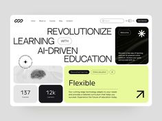 a web page with an image of a person on the screen and text that reads,'learning with afriven education flexible