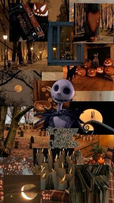 a collage of halloween images with pumpkins and jack - o'- lanterns