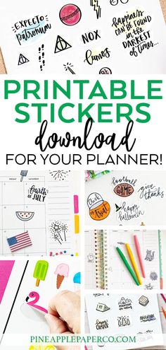 printable stickers for your planner