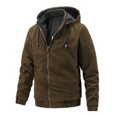 Wiaofellas - Men's Winter Hooded Jacket Corduroy Thick Outerwear Removable Cap Hoodies Coats for Men Autumn chaquetas hombre MY893 Brown Hooded Winter Jacket For Outdoor Activities, Winter Brown Hooded Jacket For Outdoor Activities, Brown Hooded Jacket For Winter Outdoor, Winter Corduroy Outerwear For Outdoor, Khaki Hooded Fleece Jacket For Winter, Casual Corduroy Outdoor Outerwear, Casual Corduroy Outerwear For Outdoor, Brown Hooded Fleece Jacket For Outdoor Activities, Hooded Brown Fleece Jacket For Outdoor