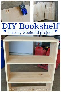 the diy bookshelf is an easy weekend project