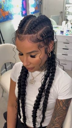 Braids Hairstyles Pictures, Quick Braided Hairstyles, Pretty Braided Hairstyles, Braids With Curls